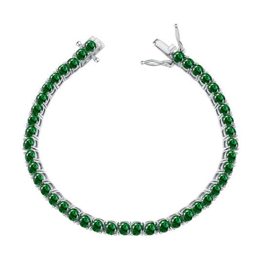 Green 4mm Tennis bracelet