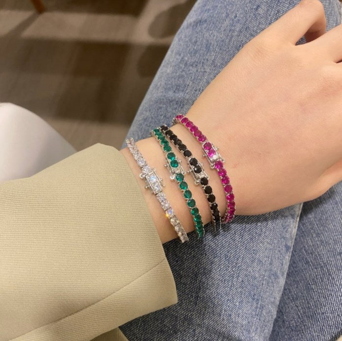 White 4mm Tennis Bracelet