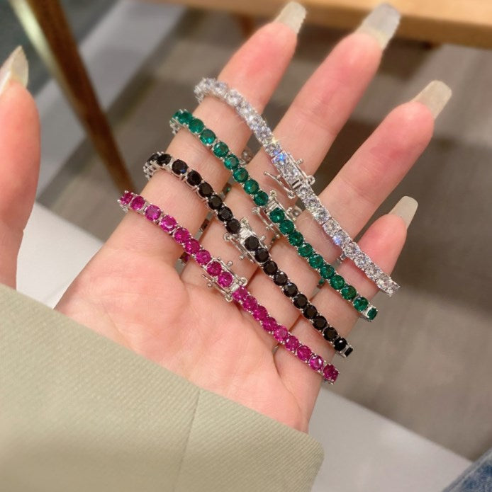 Black 4mm Tennis Bracelet