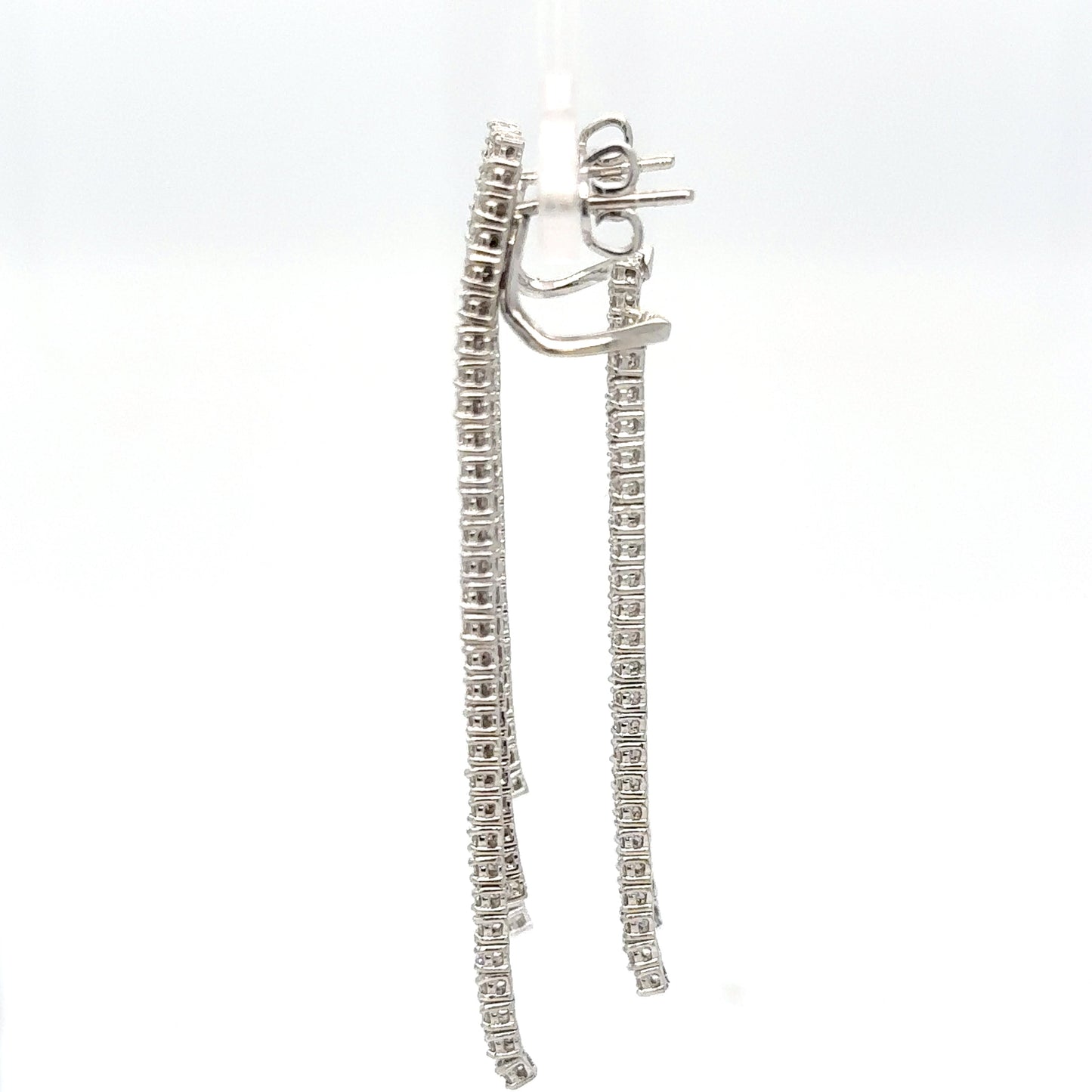 Triple Diamond drop earrings