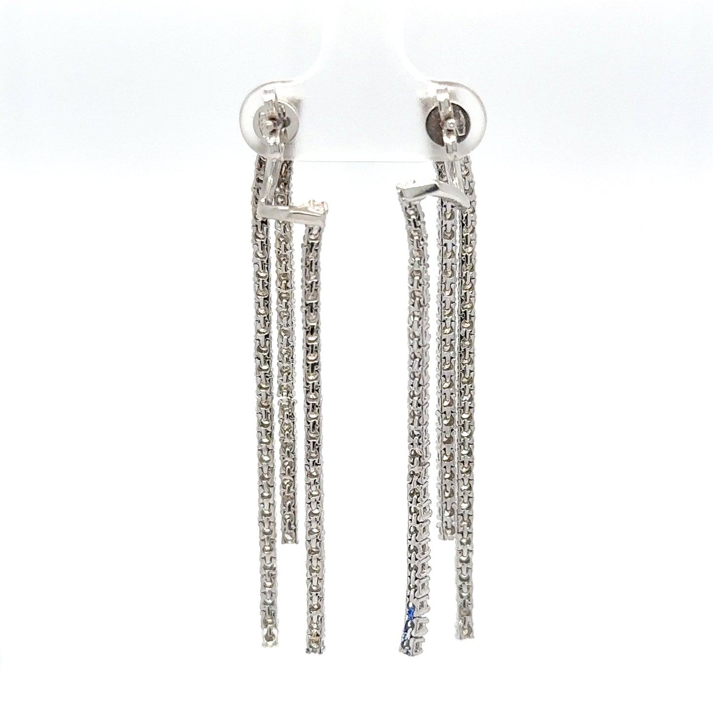 Triple Diamond drop earrings