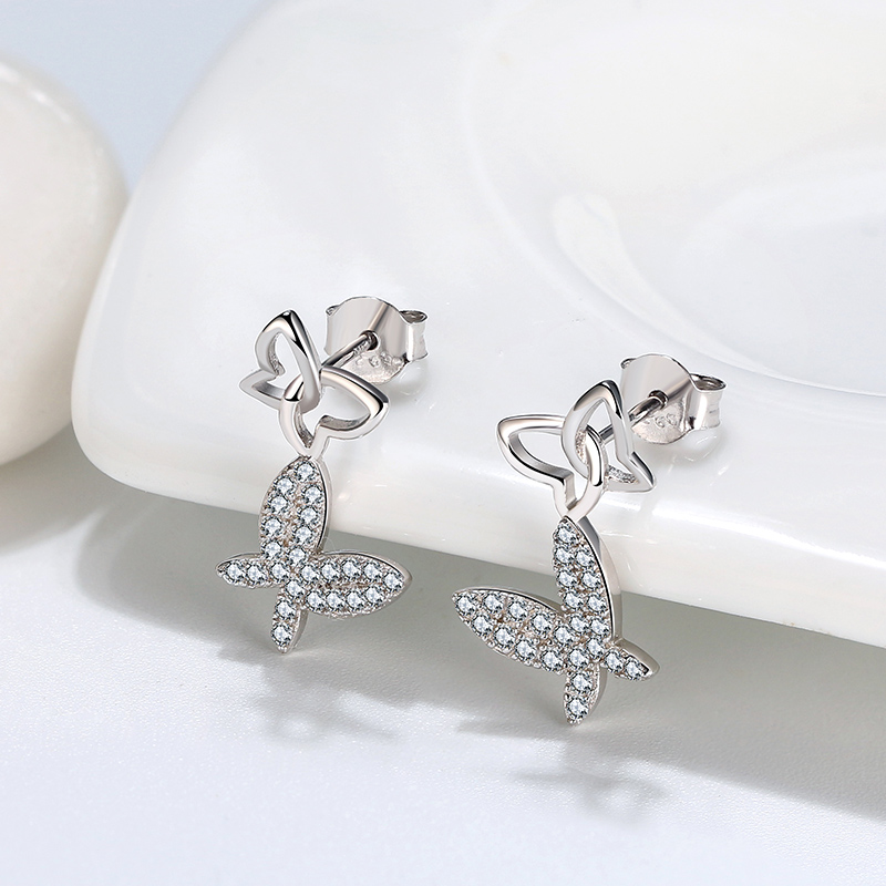 Butterfly drop Earrings