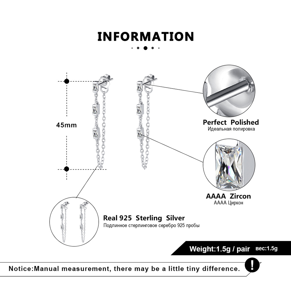 Chain droop Earrings