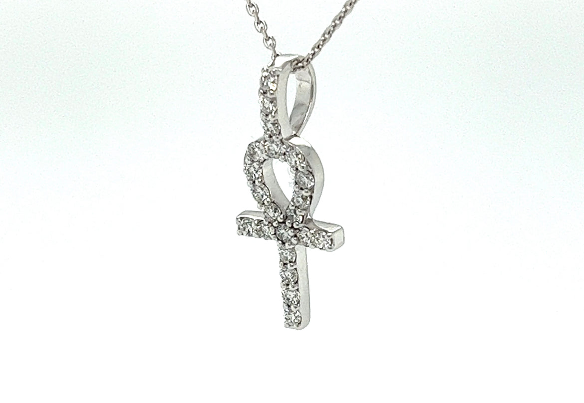 Small Cross diamond Necklace