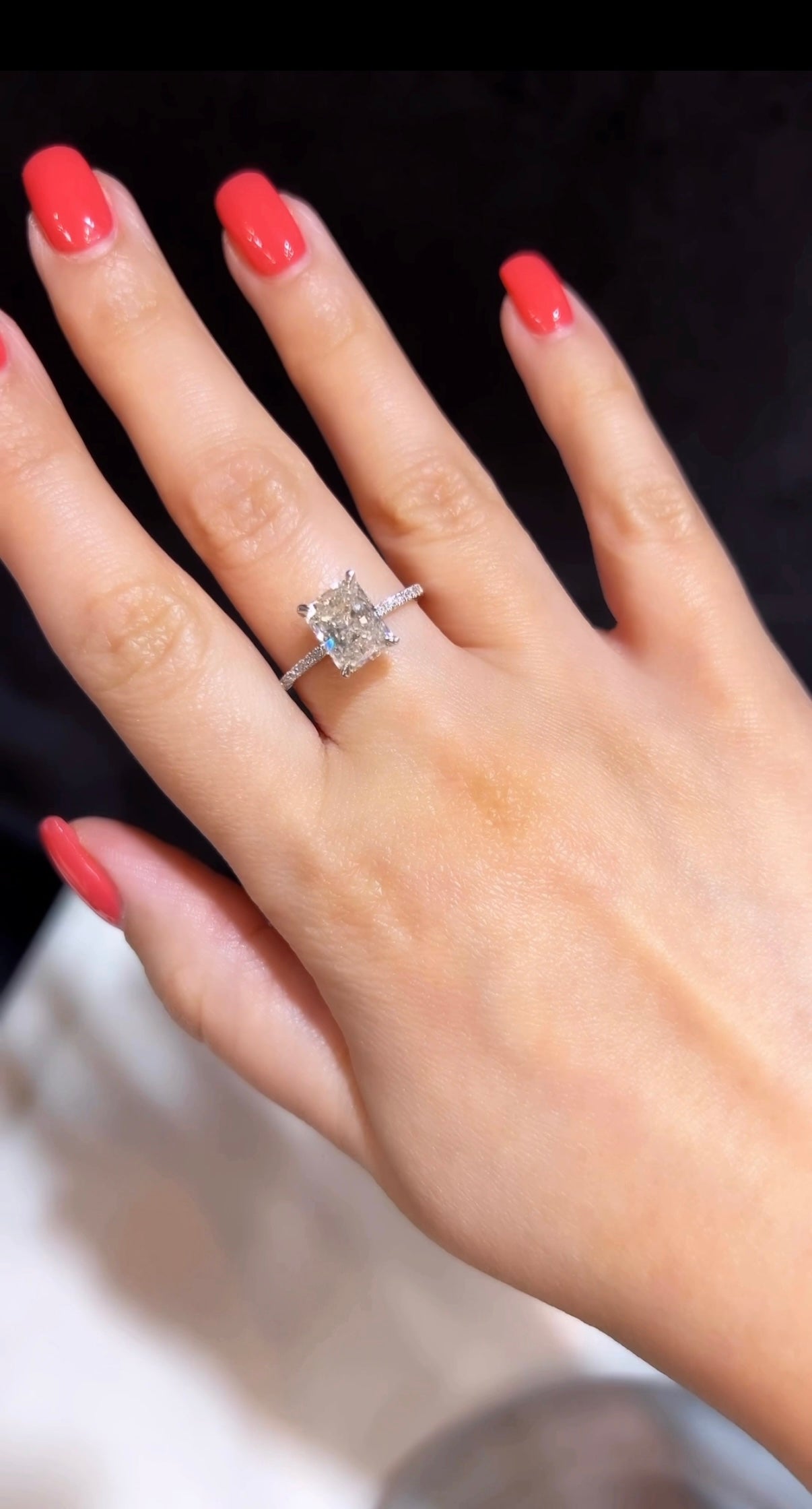 GIA 2.24ct Radiant cut diamond ring
