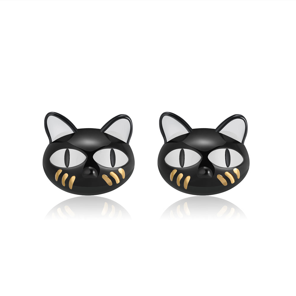 Black Cat Earrings