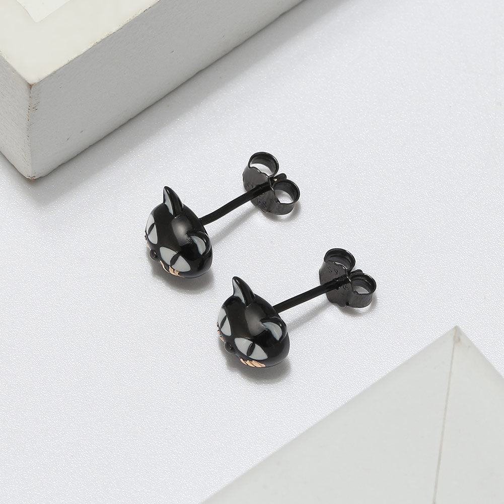 Black Cat Earrings