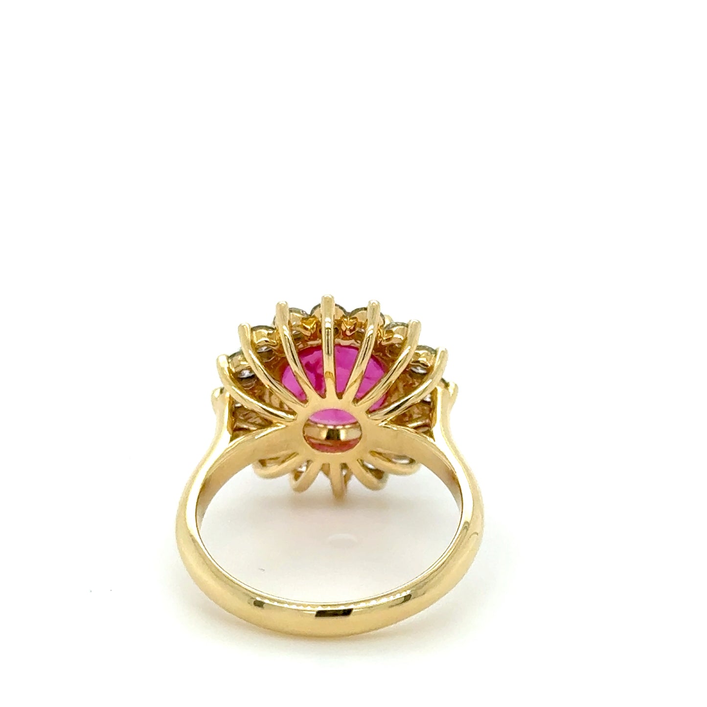 18k gold burma ruby ring