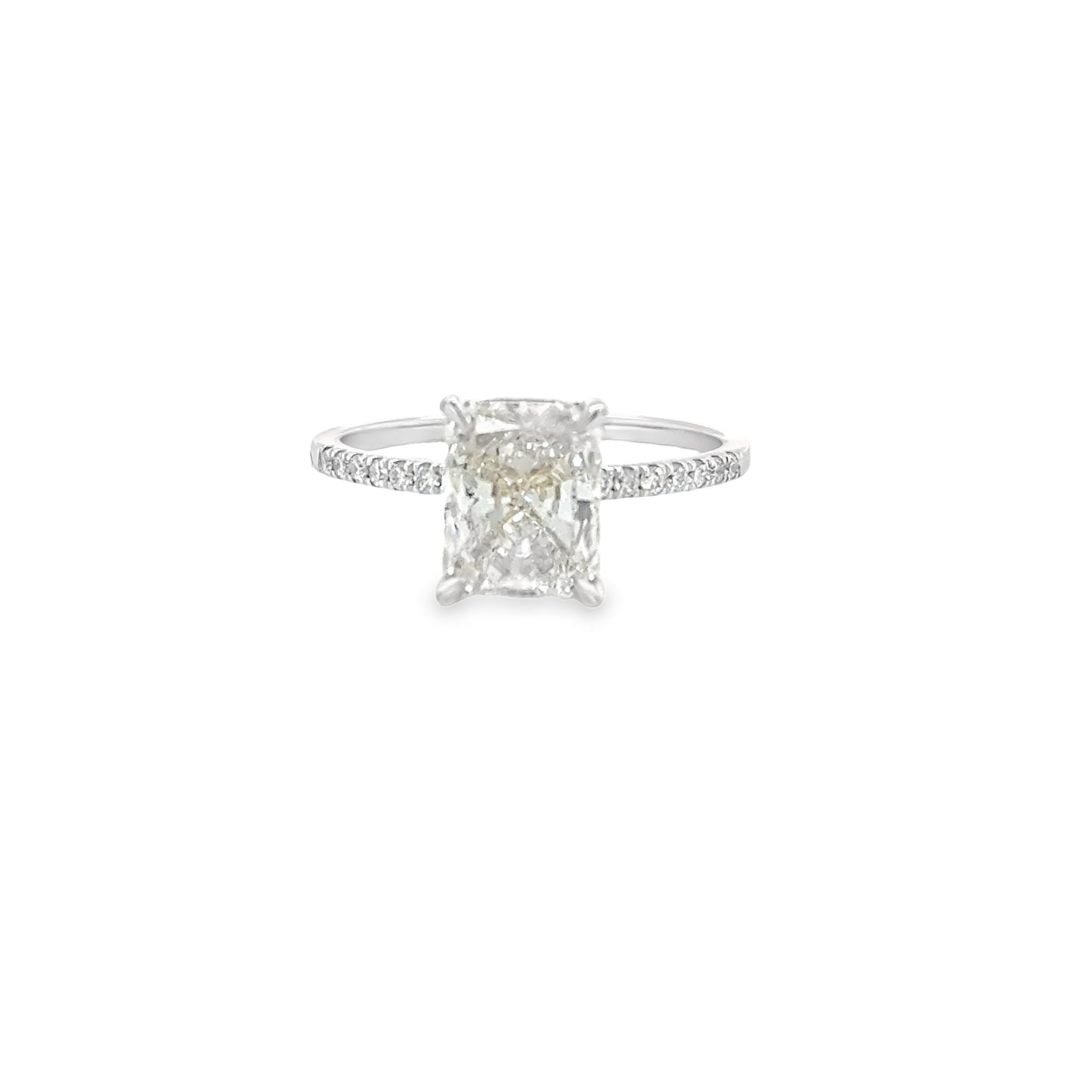 GIA 2.24ct Radiant cut diamond ring
