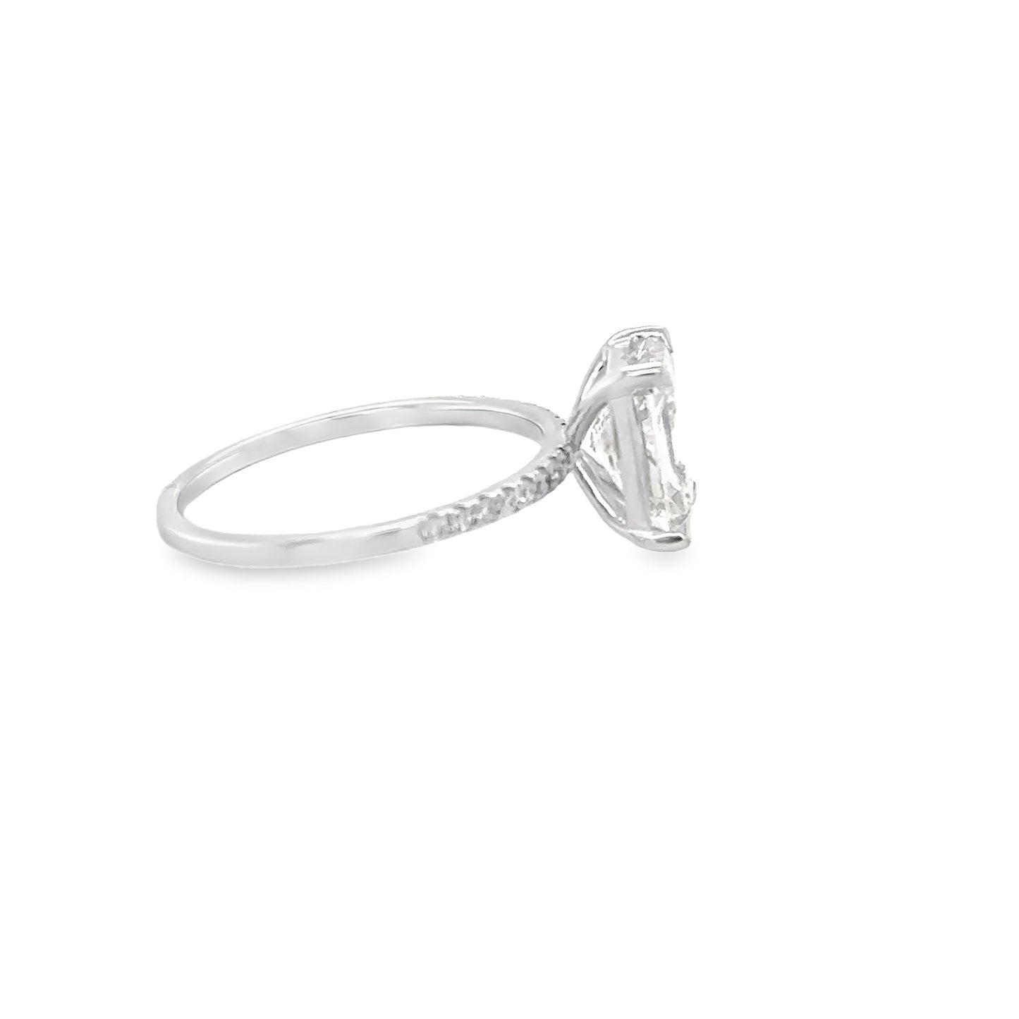 GIA 2.24ct Radiant cut diamond ring