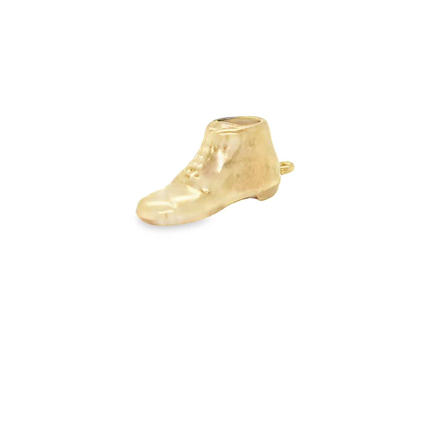 Gold shoe bracelet charm