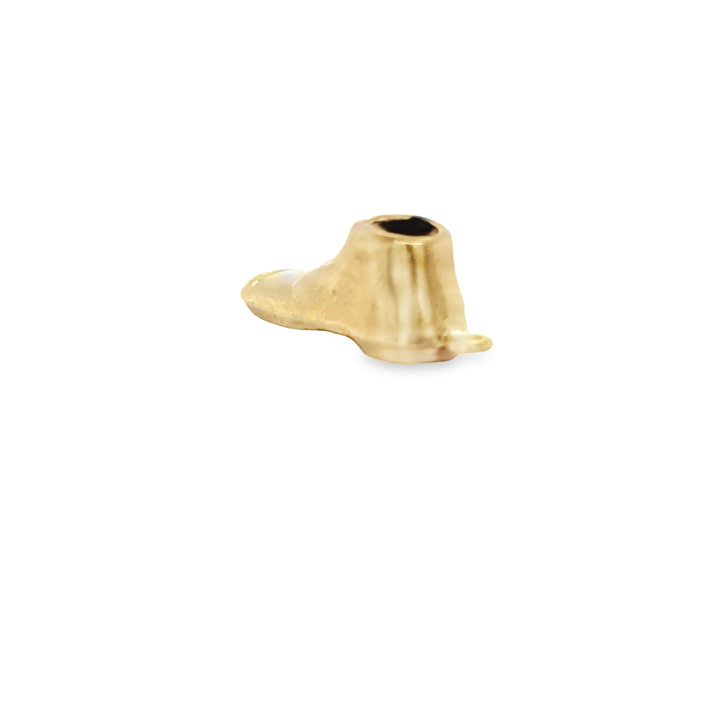 Gold shoe bracelet charm