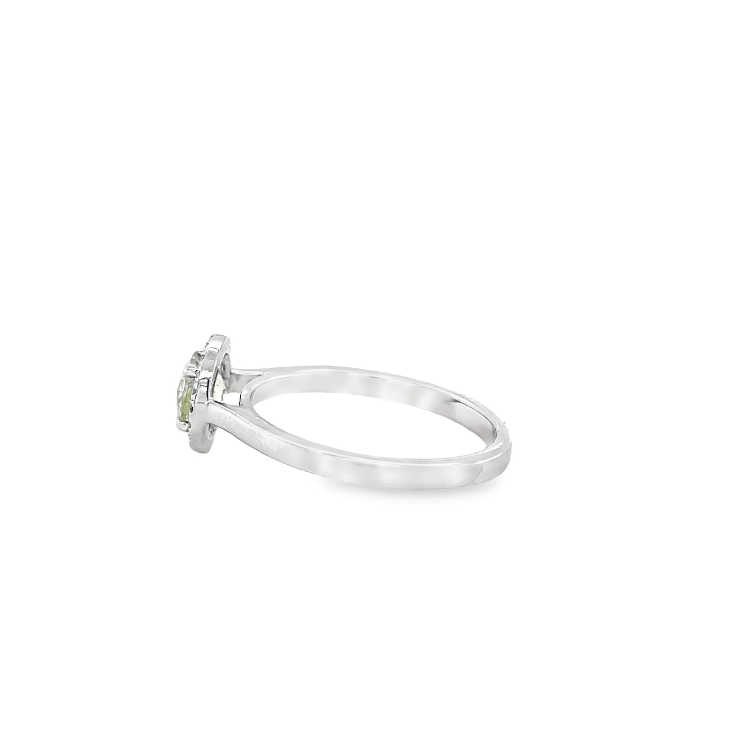 Yellow Sapphire and diamond ring