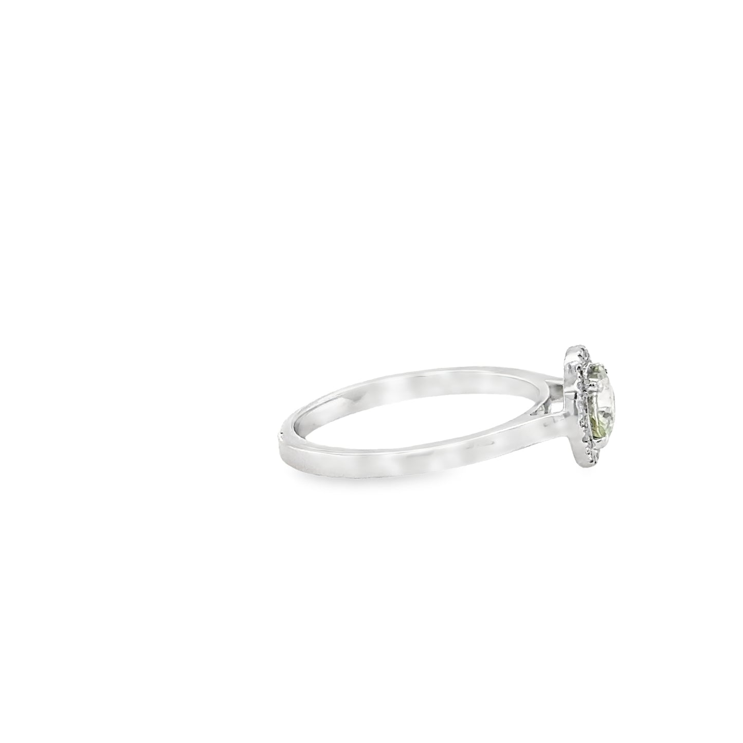 Yellow Sapphire and diamond ring