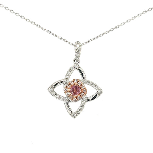 Pink Diamond star pendent