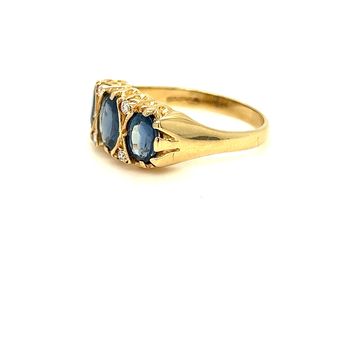 Edwardian Sapphire Yellow Ring