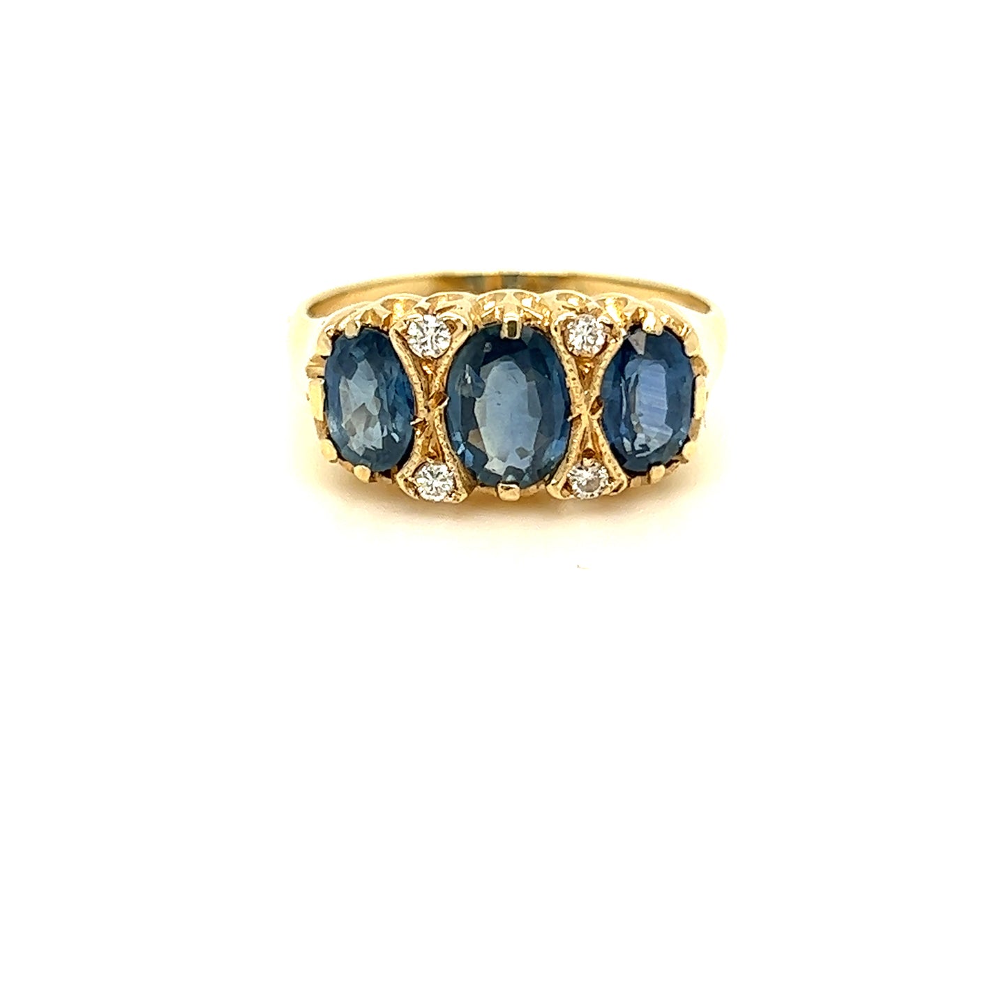 Edwardian Sapphire Yellow Ring