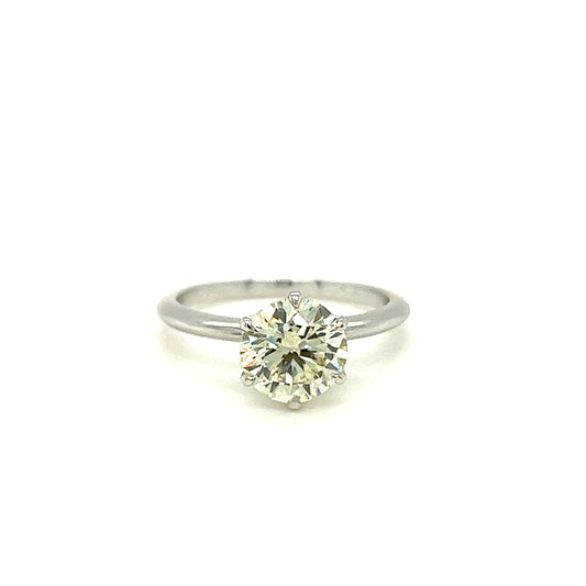 1.57 Carat Platinum Solitaire ring