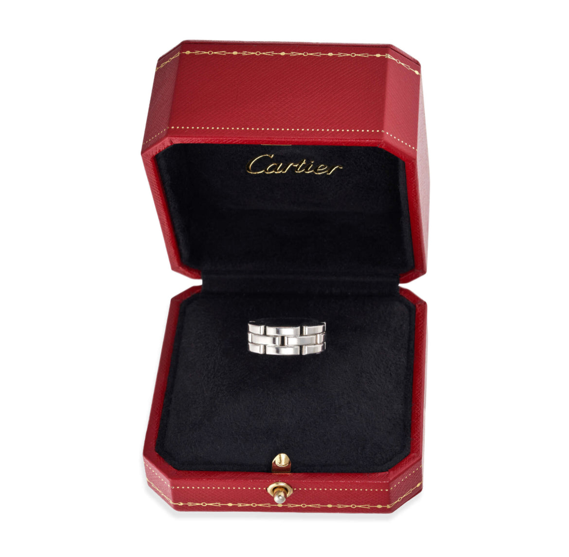 Cartier White Gold Diamond Set Maillon Panthere Ring