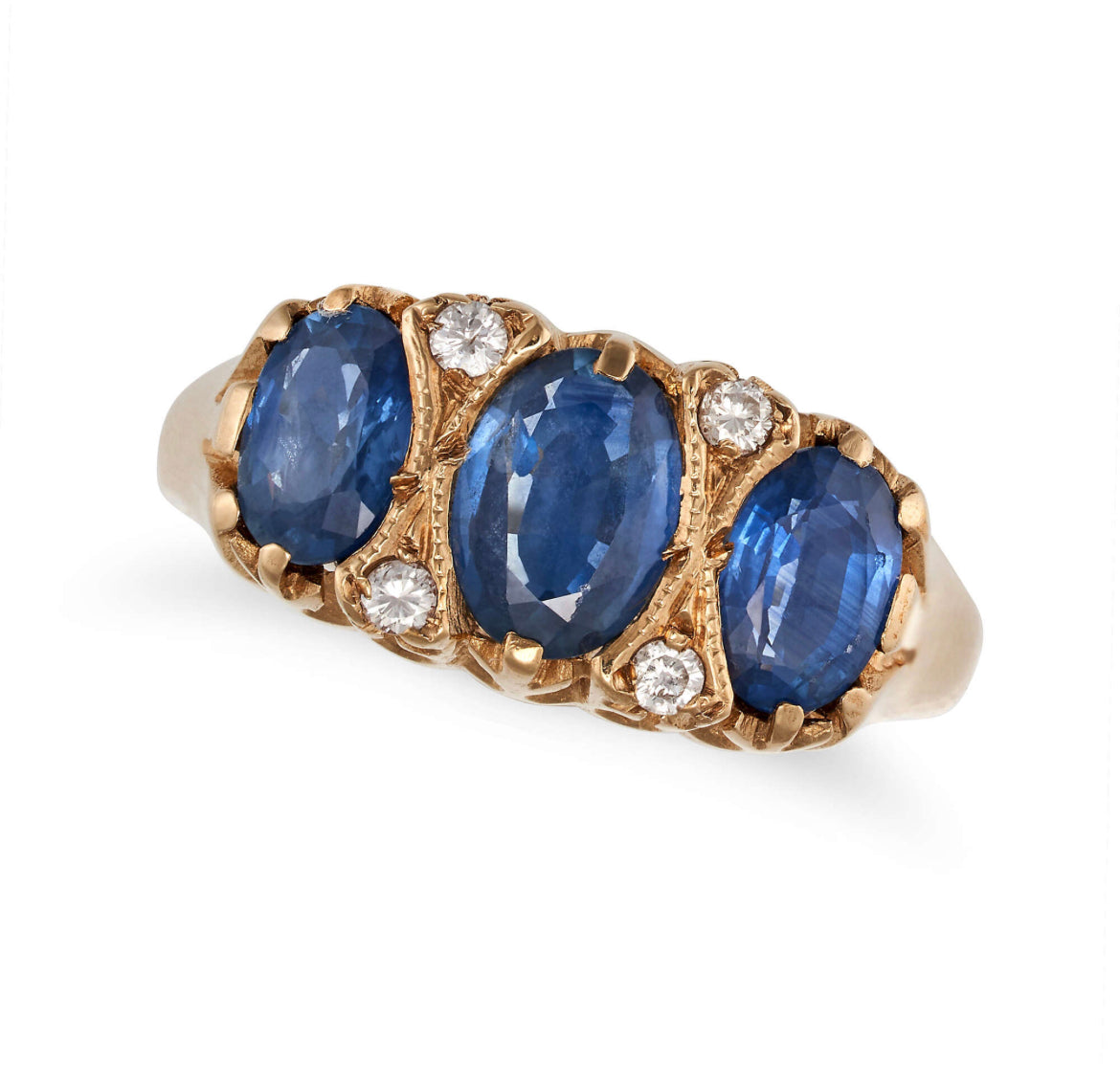 Edwardian Sapphire Yellow Ring