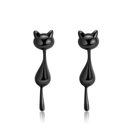 Black Cat Earrings