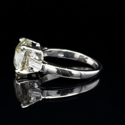 18k Gold 5Ct Old Mine Cut Diamond Ring