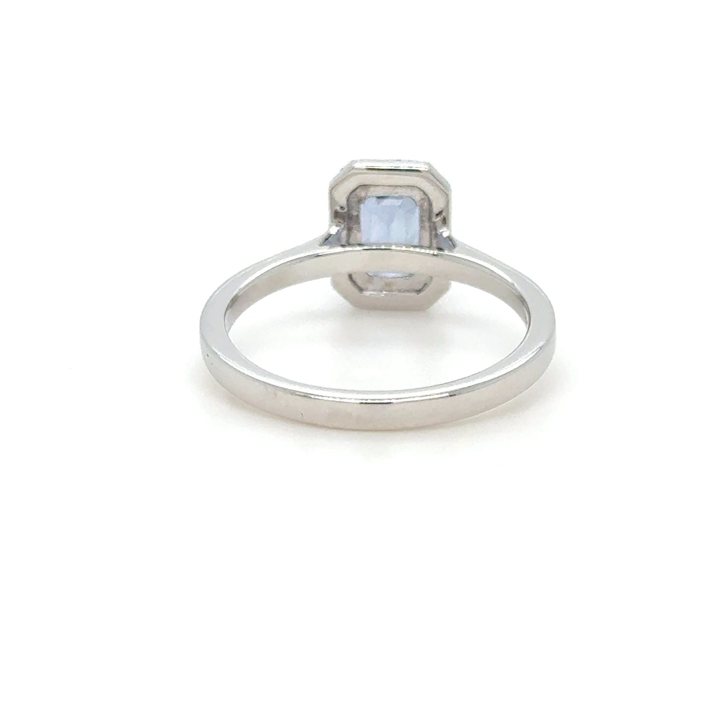 18K Gold Blue sapphire & diamond ring