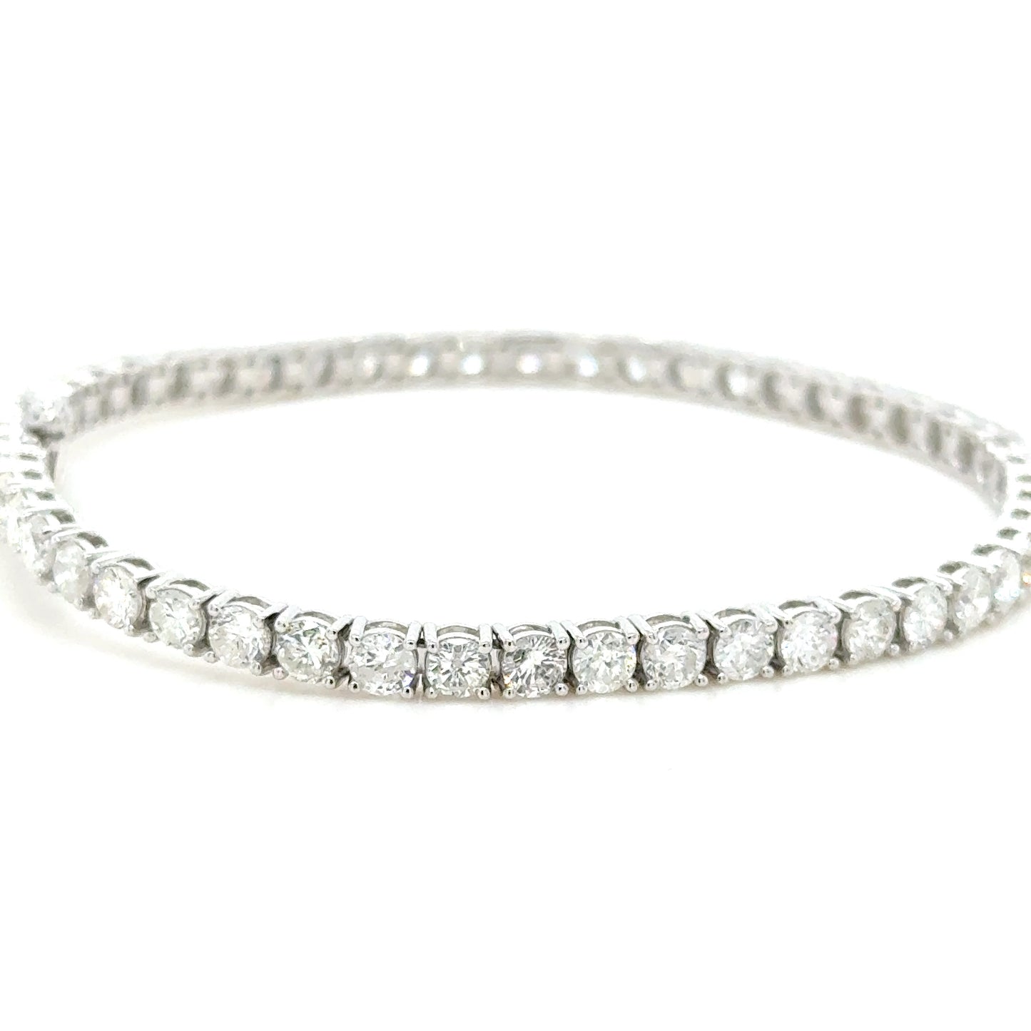 18K White Gold 6ct Diamond tennis bracelet