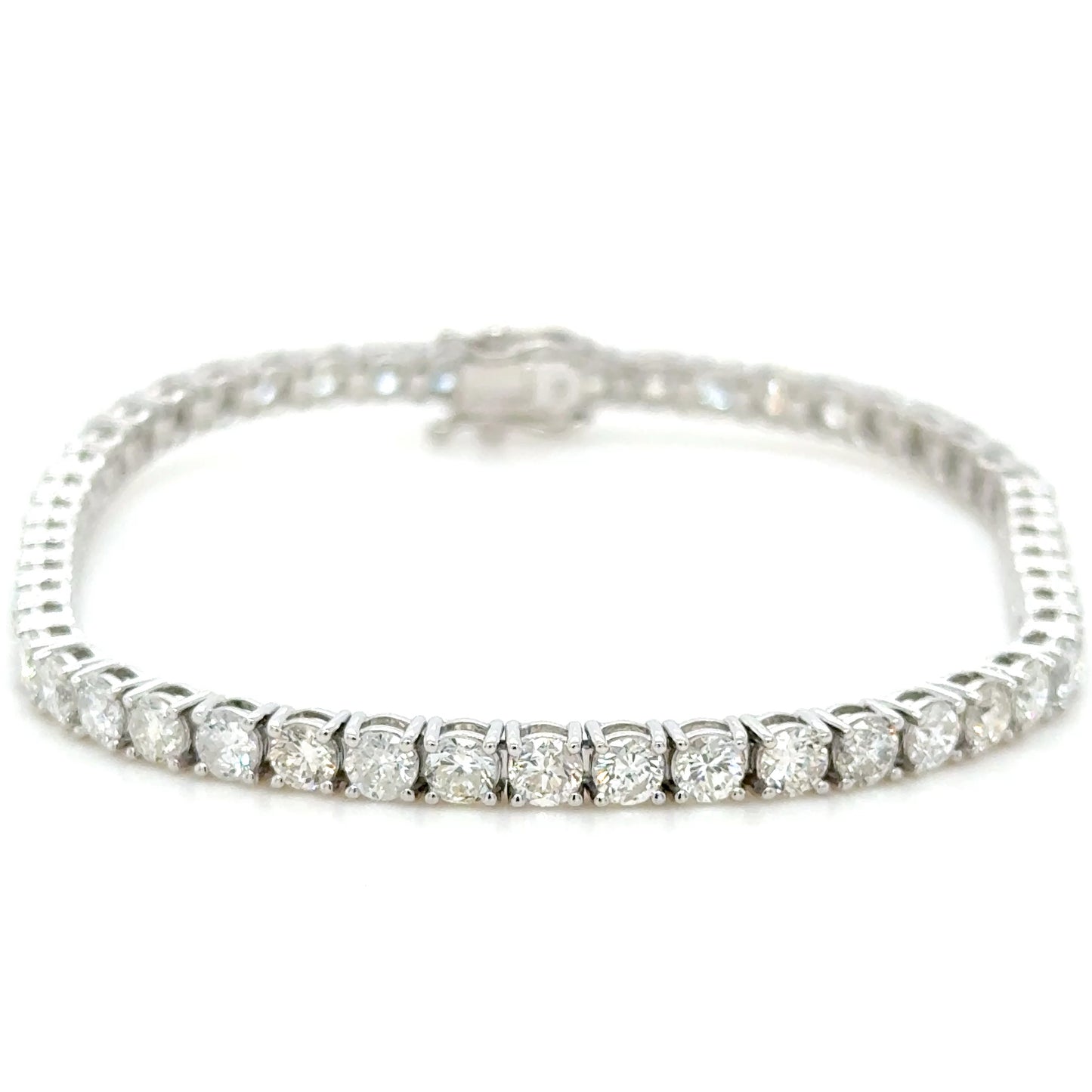 18K White Gold 6ct Diamond tennis bracelet
