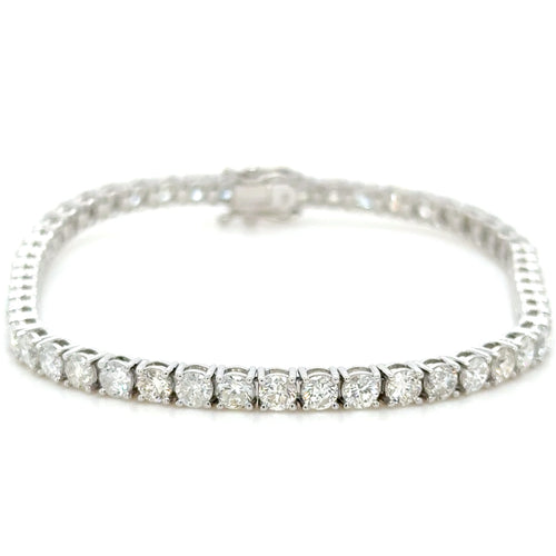 18K White Gold 6ct Diamond tennis bracelet