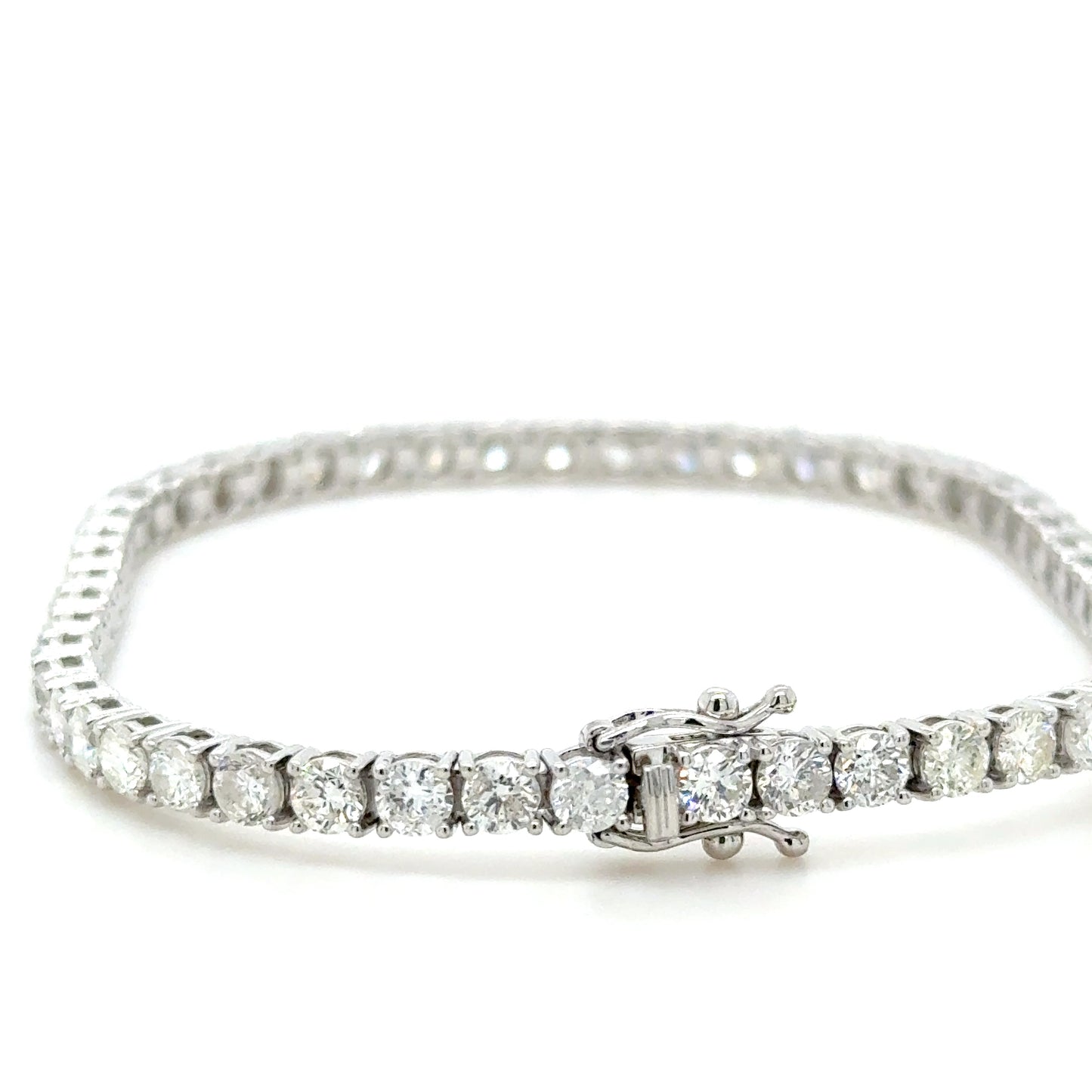 18K White Gold 6ct Diamond tennis bracelet