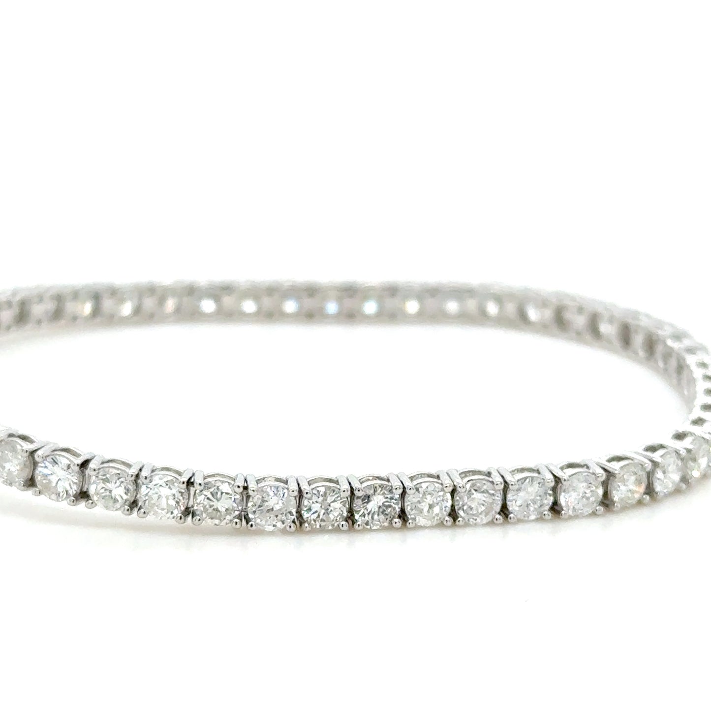 18K White Gold 6ct Diamond tennis bracelet