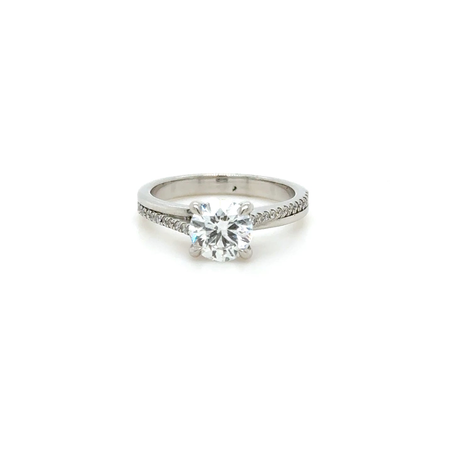 1ct Platinum Diamond Engagement Ring