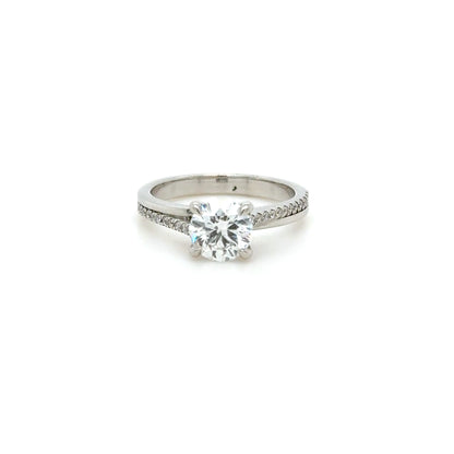 1ct Platinum Diamond Engagement Ring