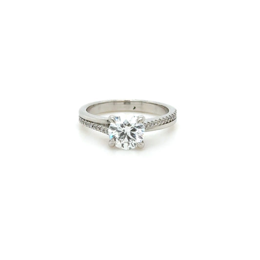 1ct Platinum Diamond Engagement Ring