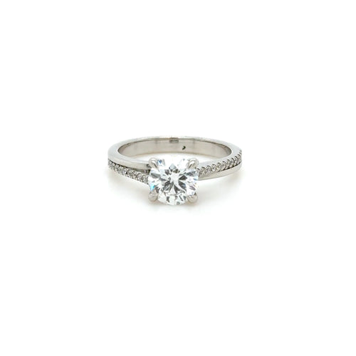 1ct Platinum Diamond Engagement Ring