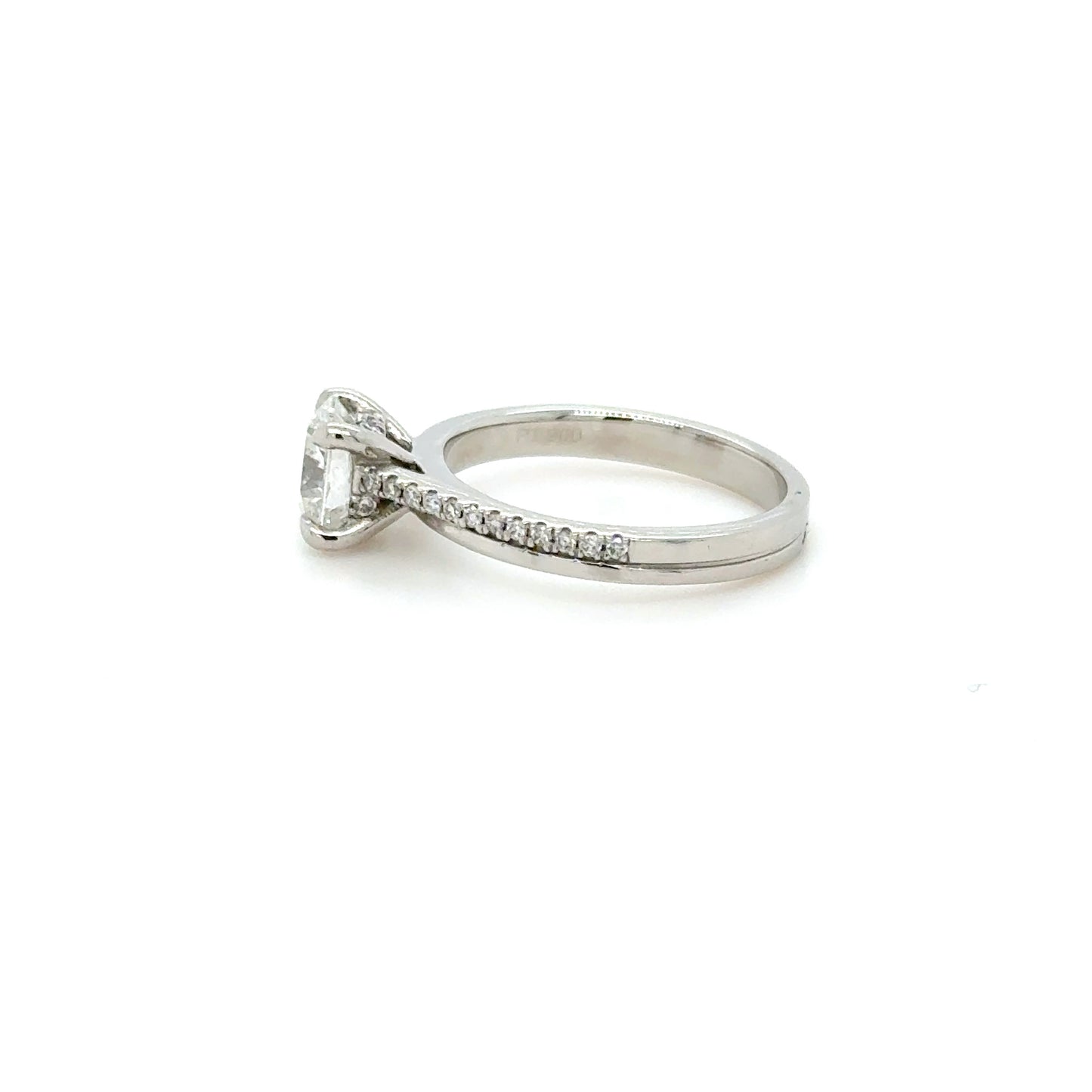 1ct Platinum Diamond Engagement Ring