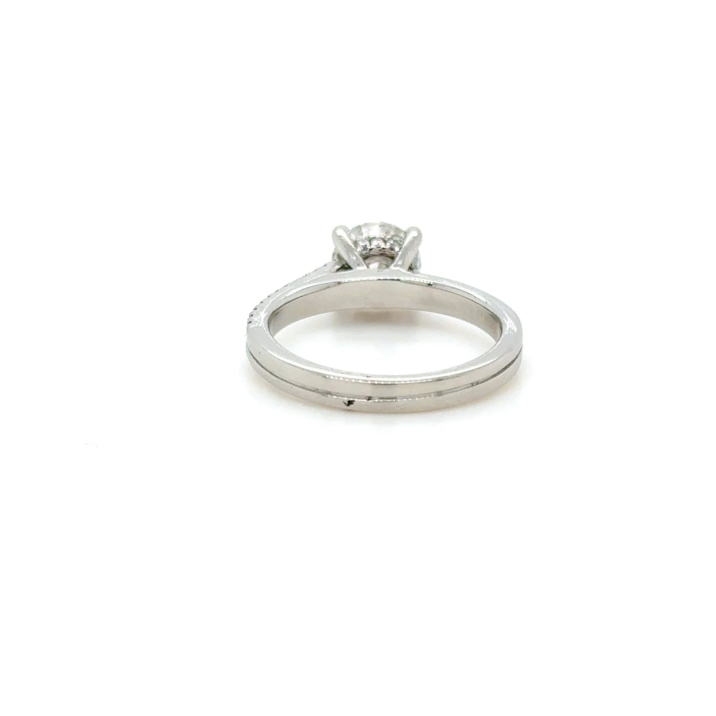 1ct Platinum Diamond Engagement Ring