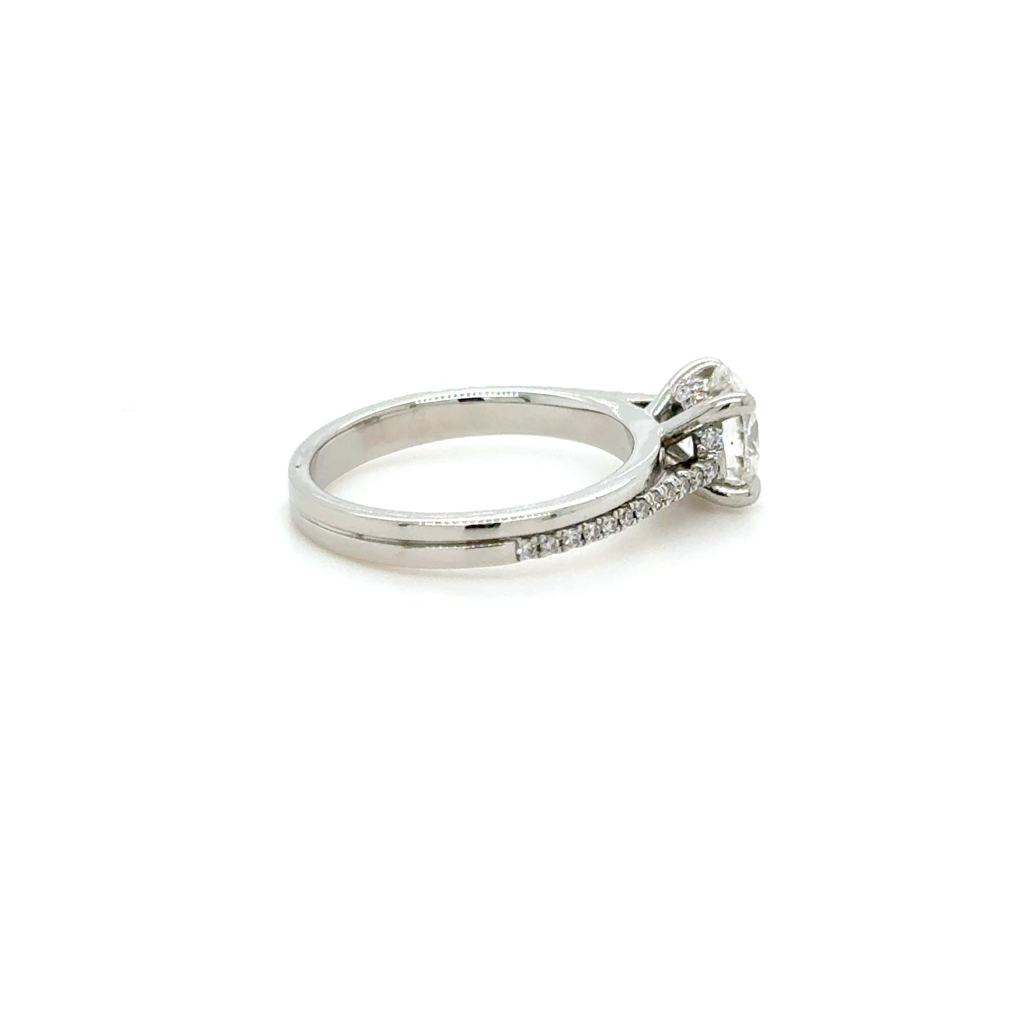 1ct Platinum Diamond Engagement Ring