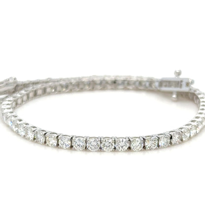 3.90ct Diamond Tennis Bracelet Natural Diamonds 18K White Gold