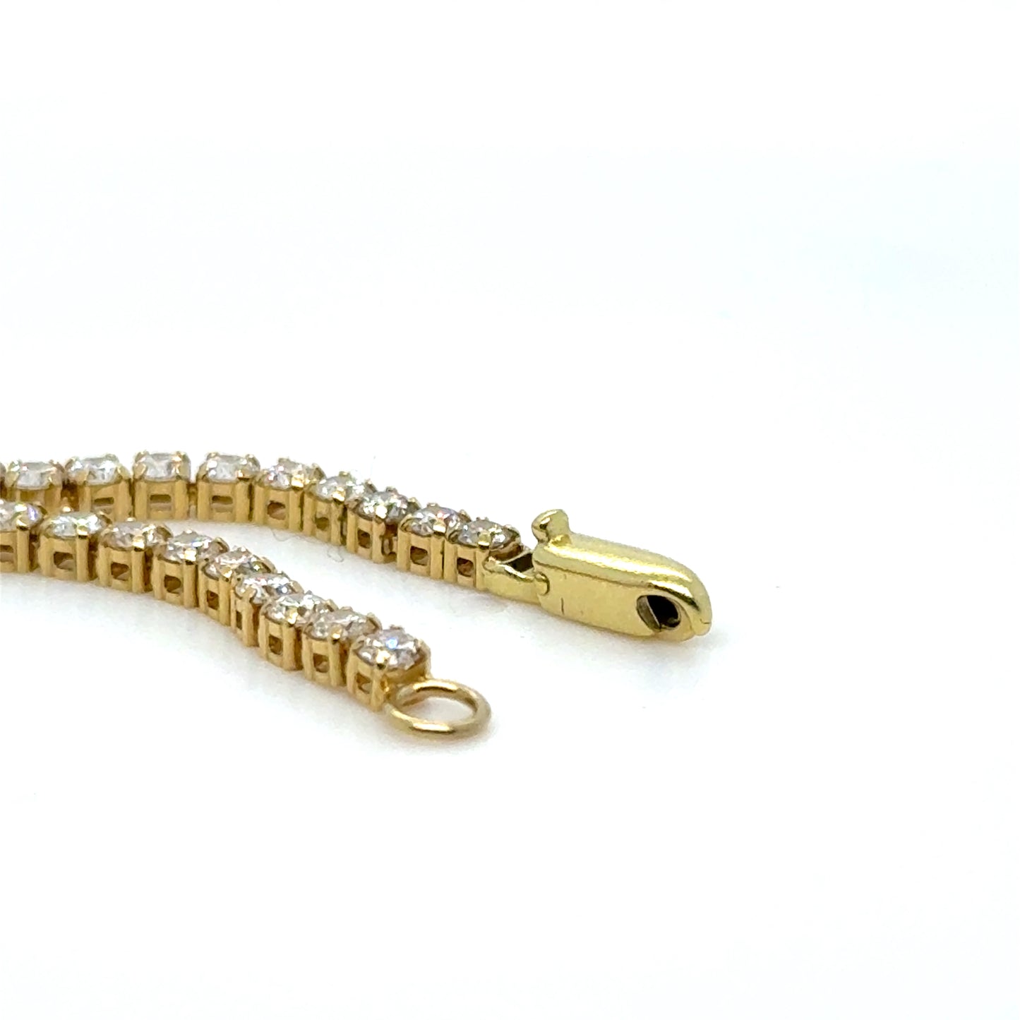 2.74ct Diamond Tennis Bracelet 18K Yellow Gold Natural Diamonds