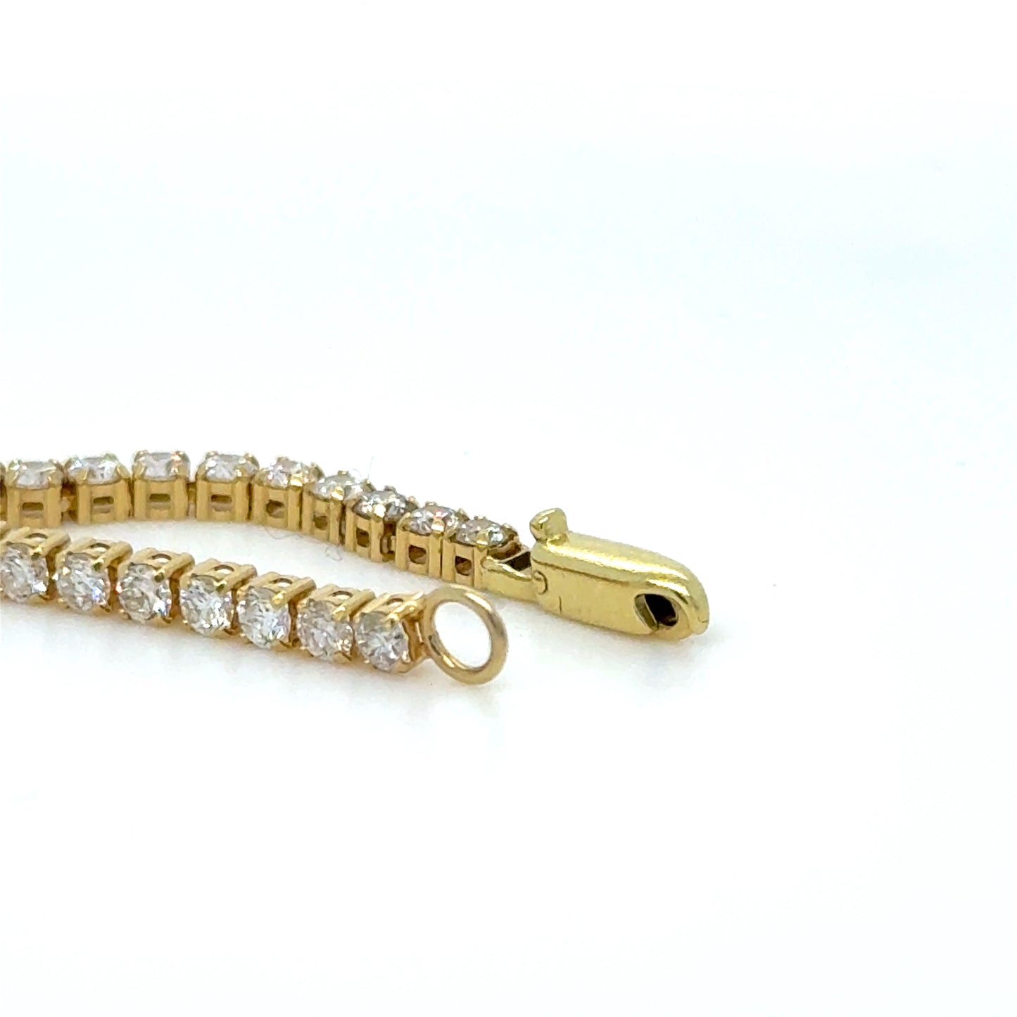 2.74ct Diamond Tennis Bracelet 18K Yellow Gold Natural Diamonds