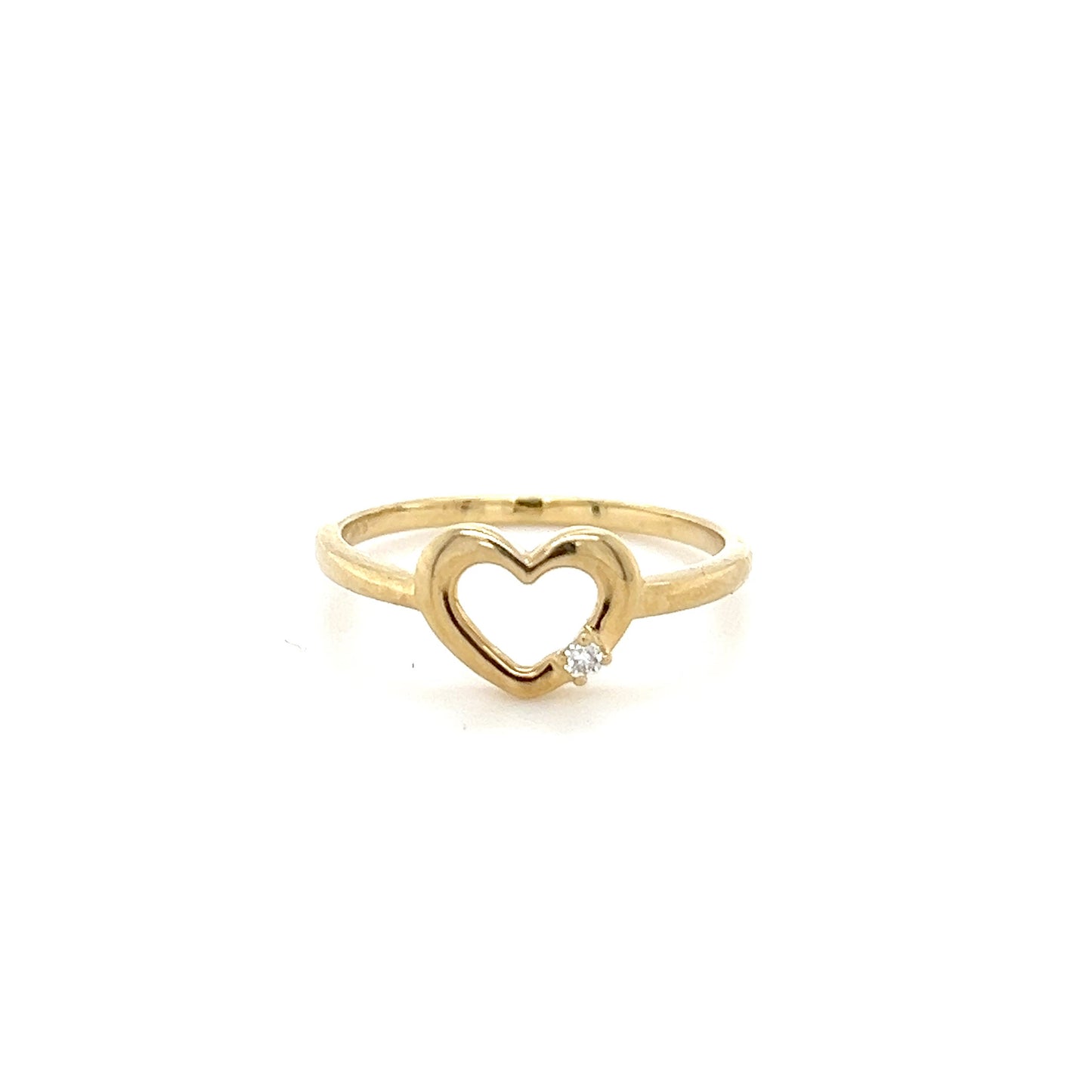 Heart diamond ring