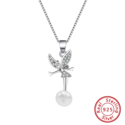 Pearl Ballerina Silver Pendant