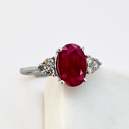 Oval Ruby ring