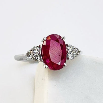 Oval Ruby ring