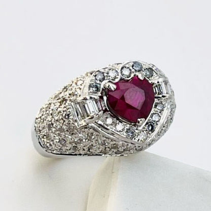 Heart Shape Ruby ring